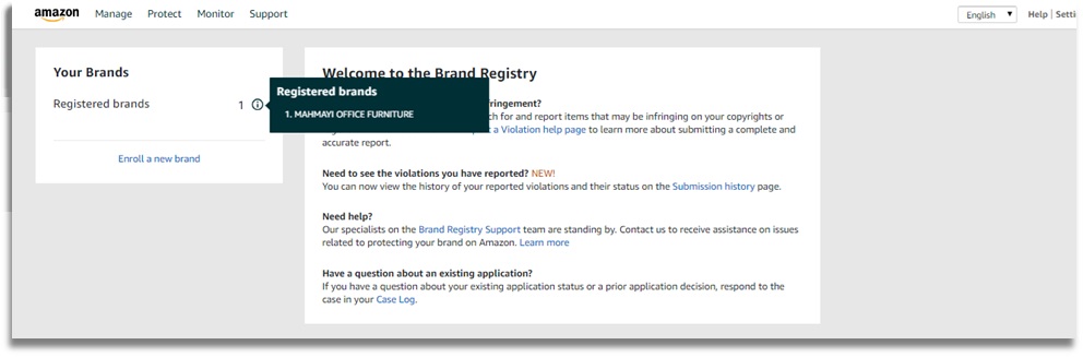 Amazon Successful Brand Registry Case study